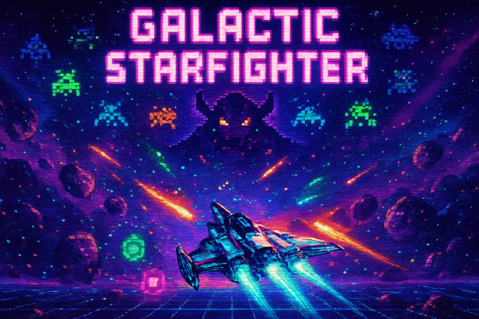 Galactic Starfighter - Fixed Shooter Arcade by Jabali AI