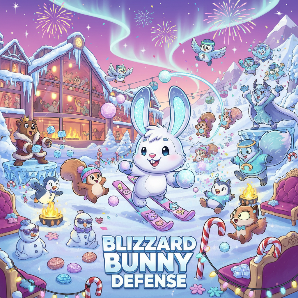 Blizzard Bunny Defense - Fixed Shooter Arcade by Jabali AI
