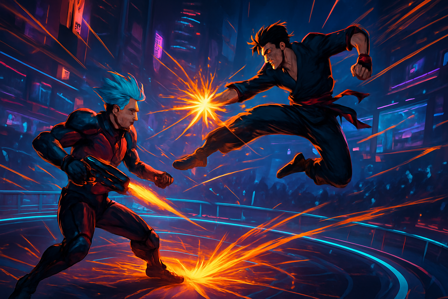 Neon Arena Rivals - Directional Shooter by Jabali AI