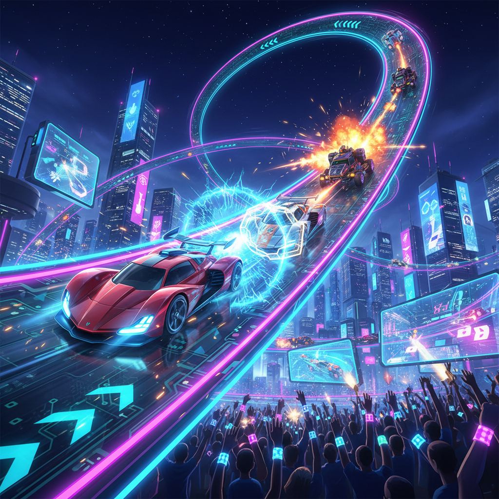 Neon Velocity: Combat Racing - 3D Racing by Jabali AI