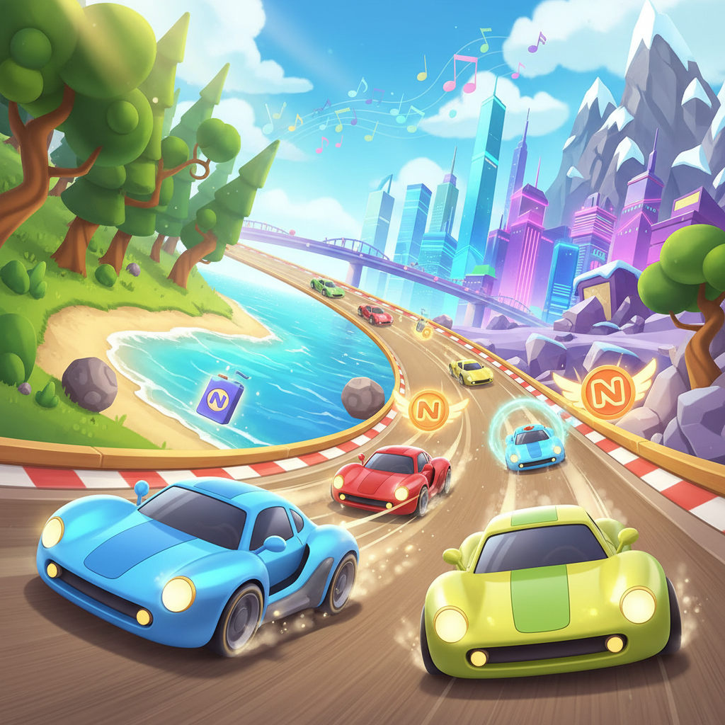 Turbo Trails: Cozy Combat Racing - 3D Racing by Jabali AI