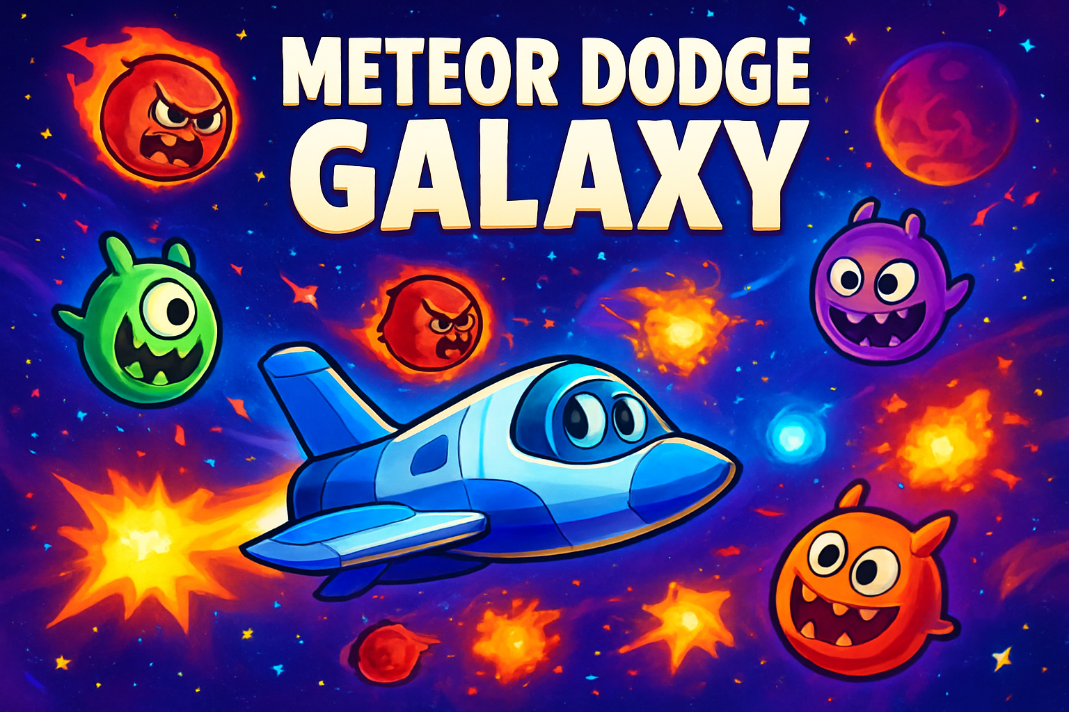 Meteor Dodge Galaxy - Fixed Shooter Arcade by Jabali AI