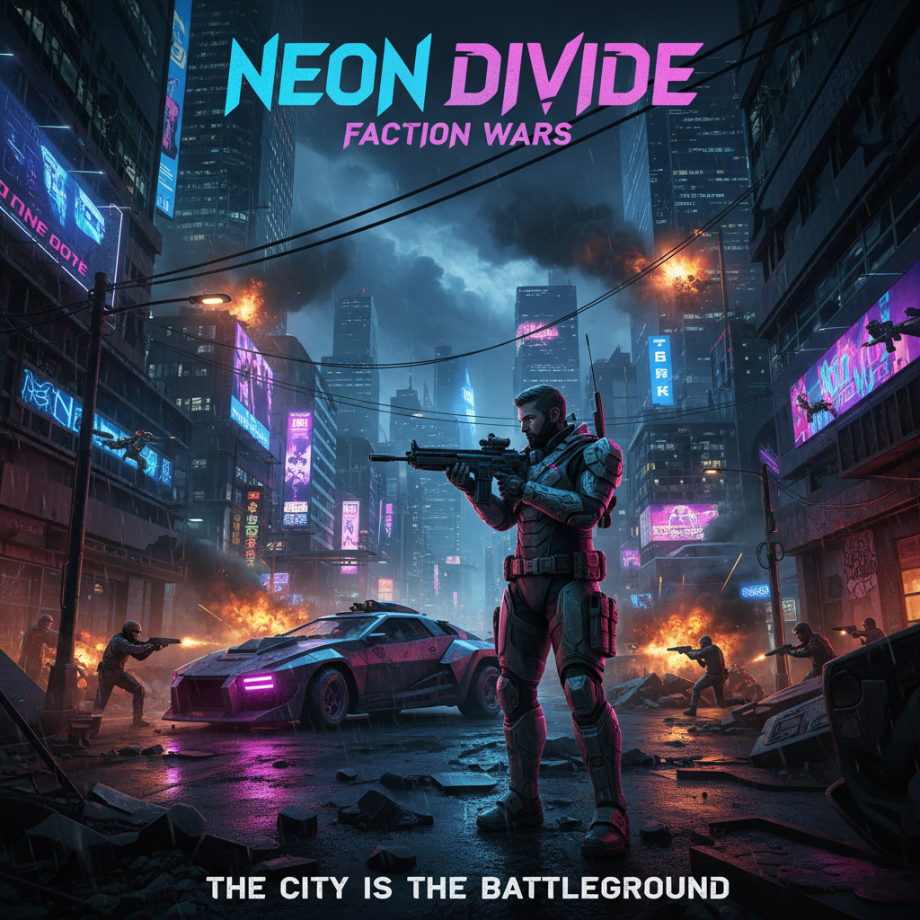 Neon Reign - Jabali AI Poster