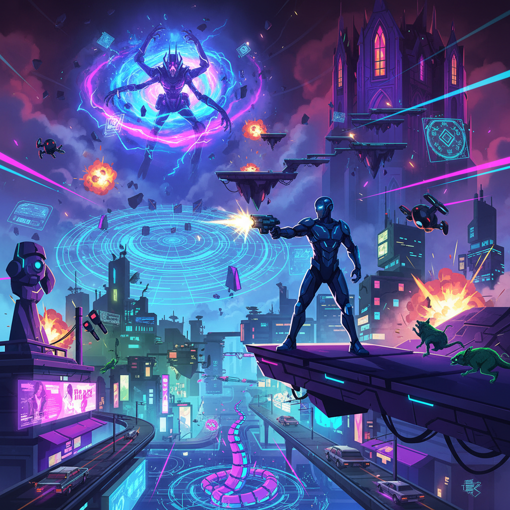 NEON OUTBREAK (FAIL) - 3D Open World by Jabali AI