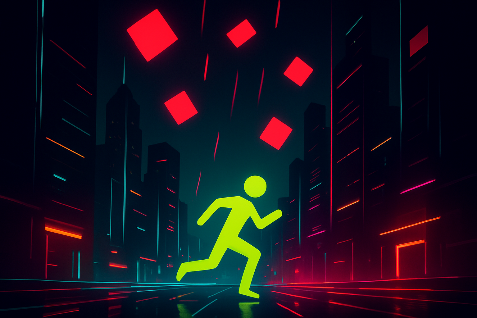 Neon Runner - Crossing Arcade by Jabali AI