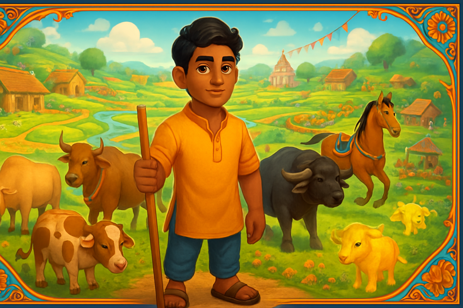 Aarav Patel - 3D Character Simulation by Jabali AI