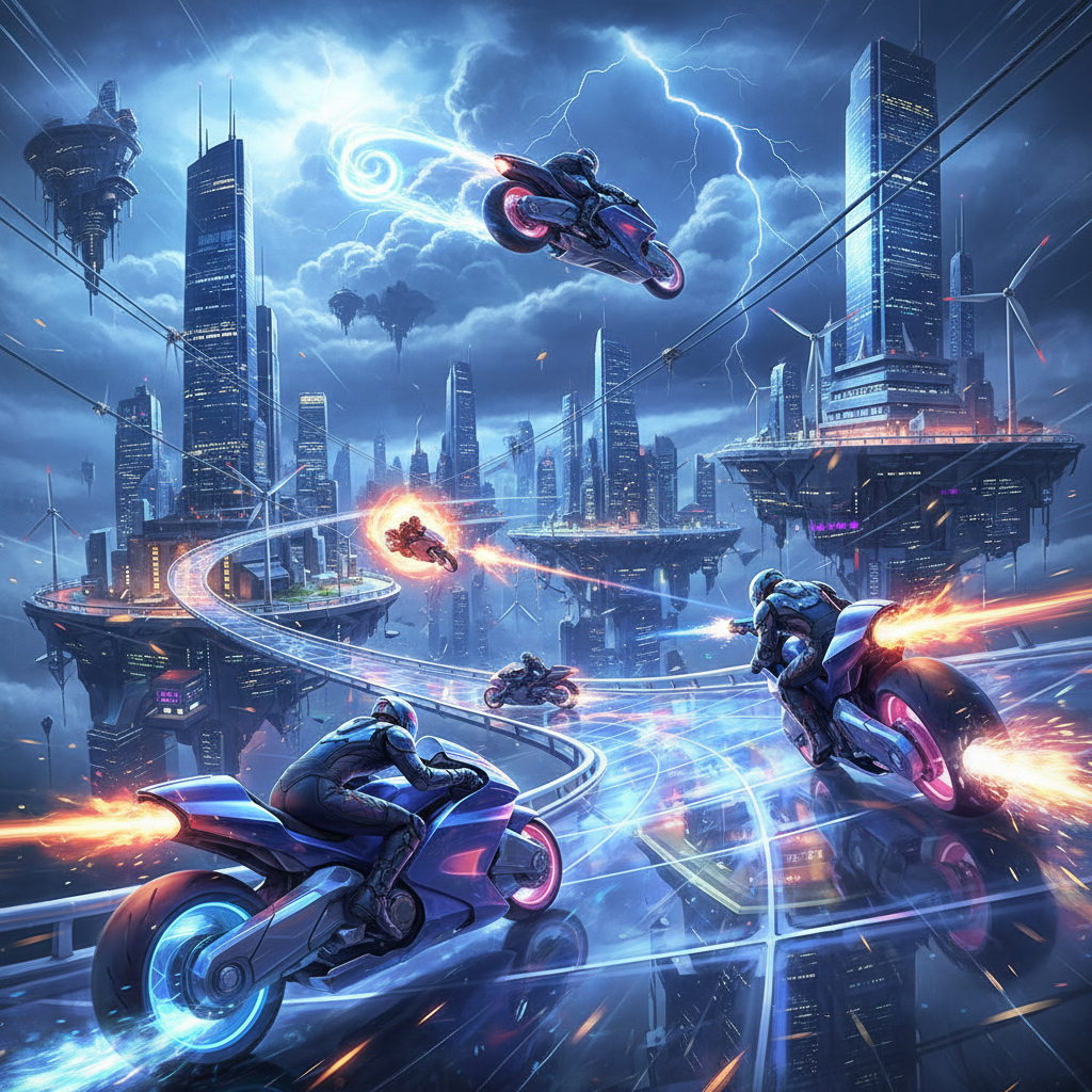 Cloud Circuit: Sky Riders - 3D Racing by Jabali AI
