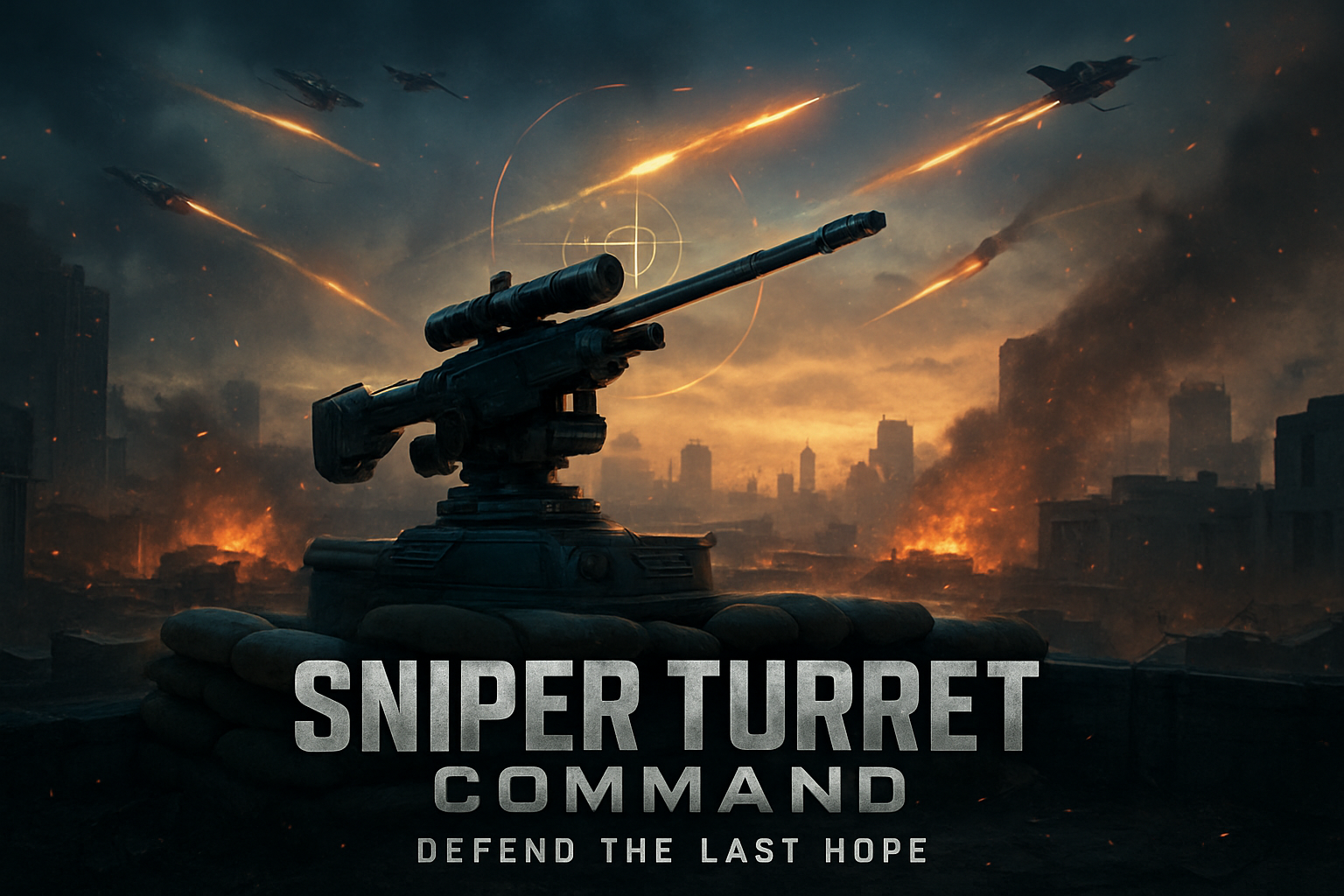 Sniper Turret Command - Strategic Defense Arcade by Jabali AI
