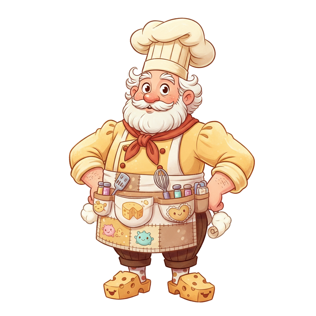 Chef Curdy Whey - Character Life Simulation by Jabali AI