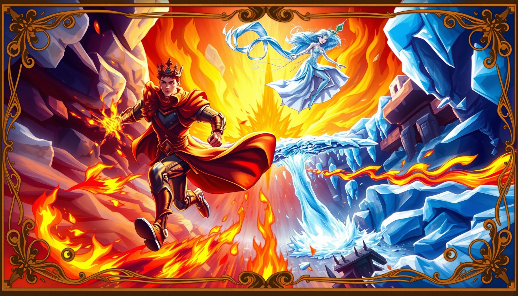 Elemental Runner: Fire & Ice - create-from-scratch by Jabali AI