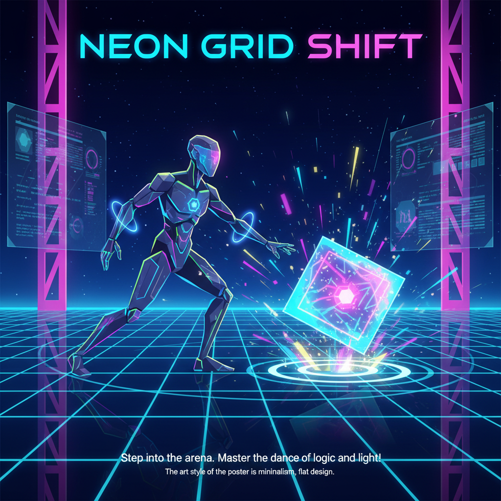 Neon Grid Shift - Grid-Based Puzzle by Jabali AI