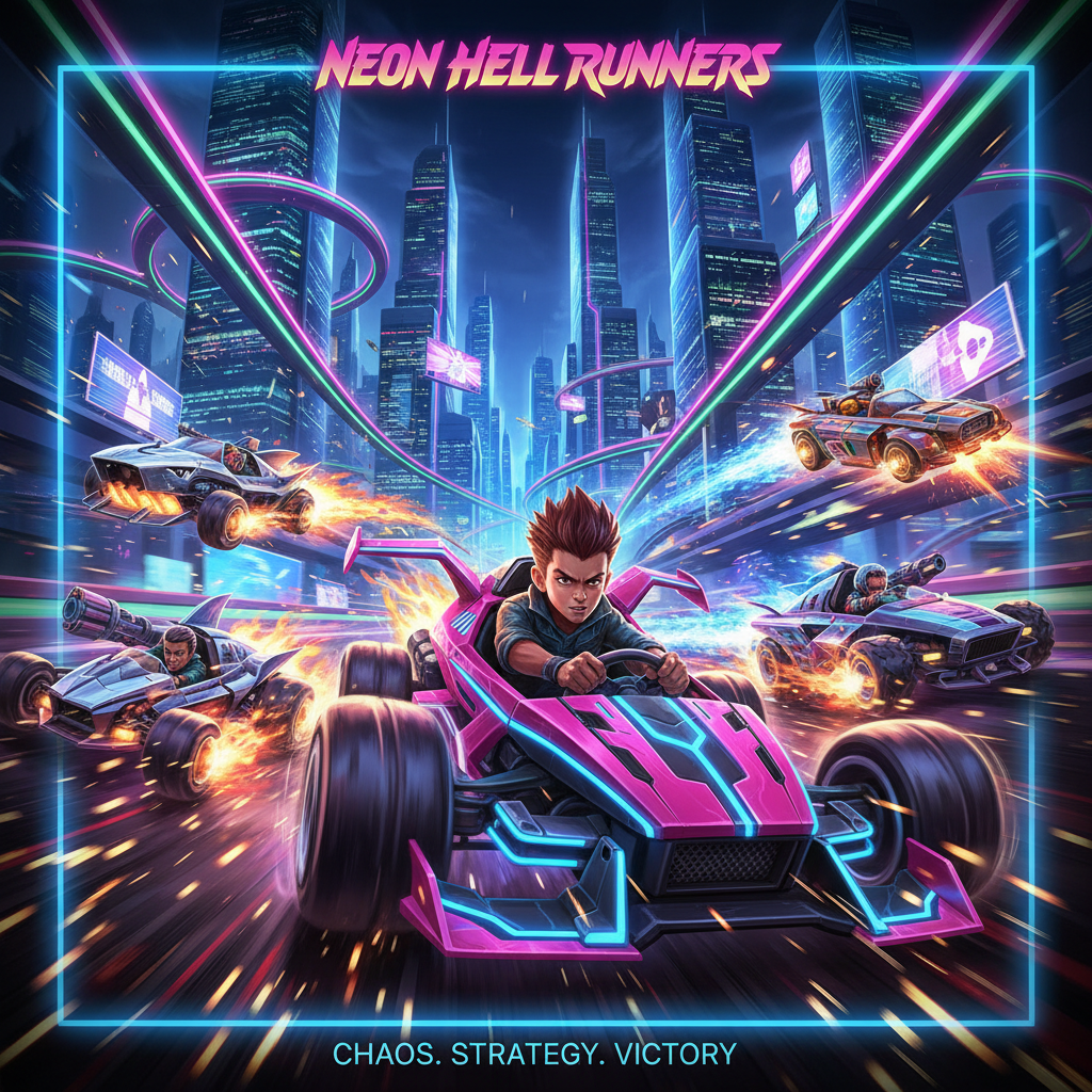 Neon Rivals: Turbo Combat - 3D Racing by Jabali AI