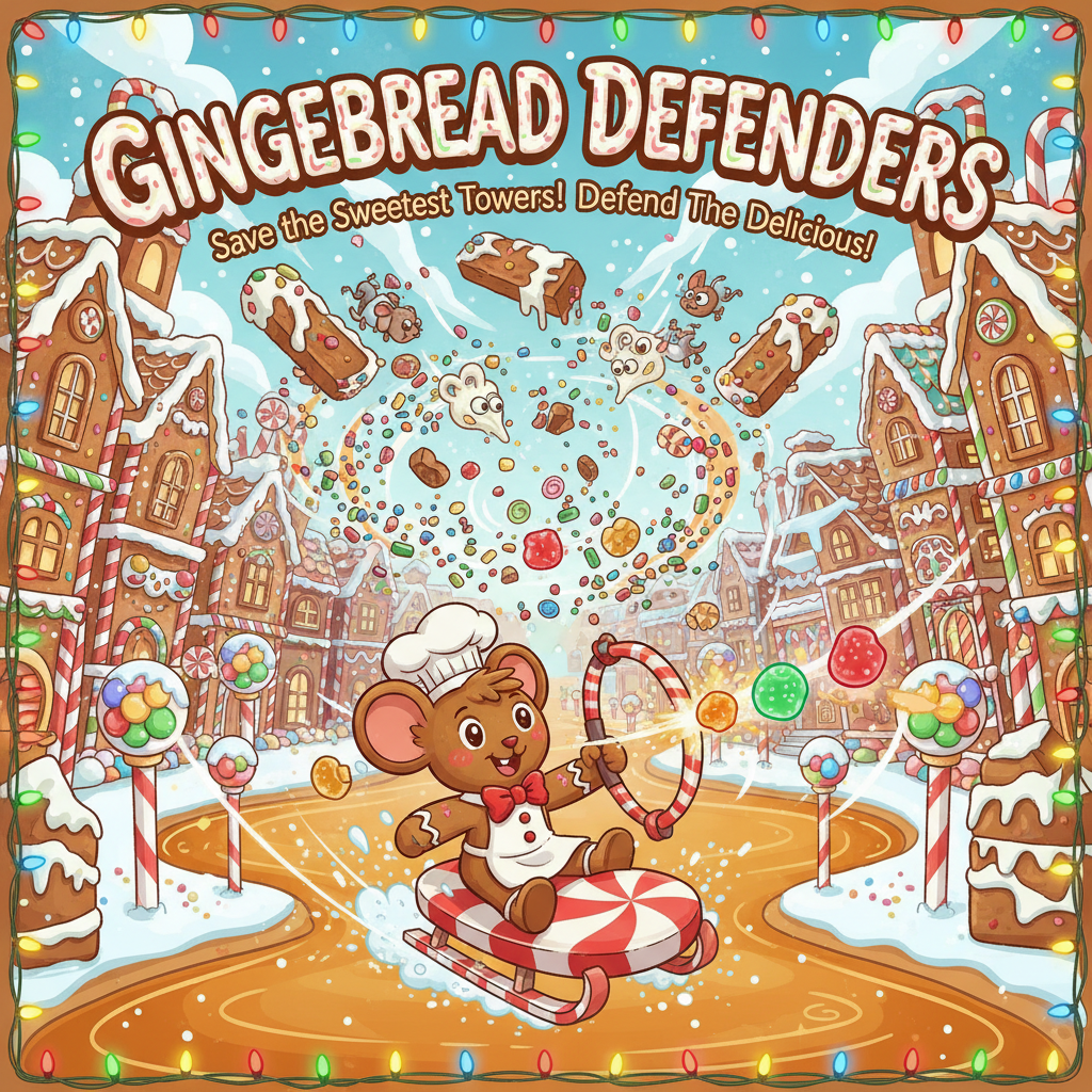 Gingerbread Defenders - Fixed Shooter Arcade by Jabali AI