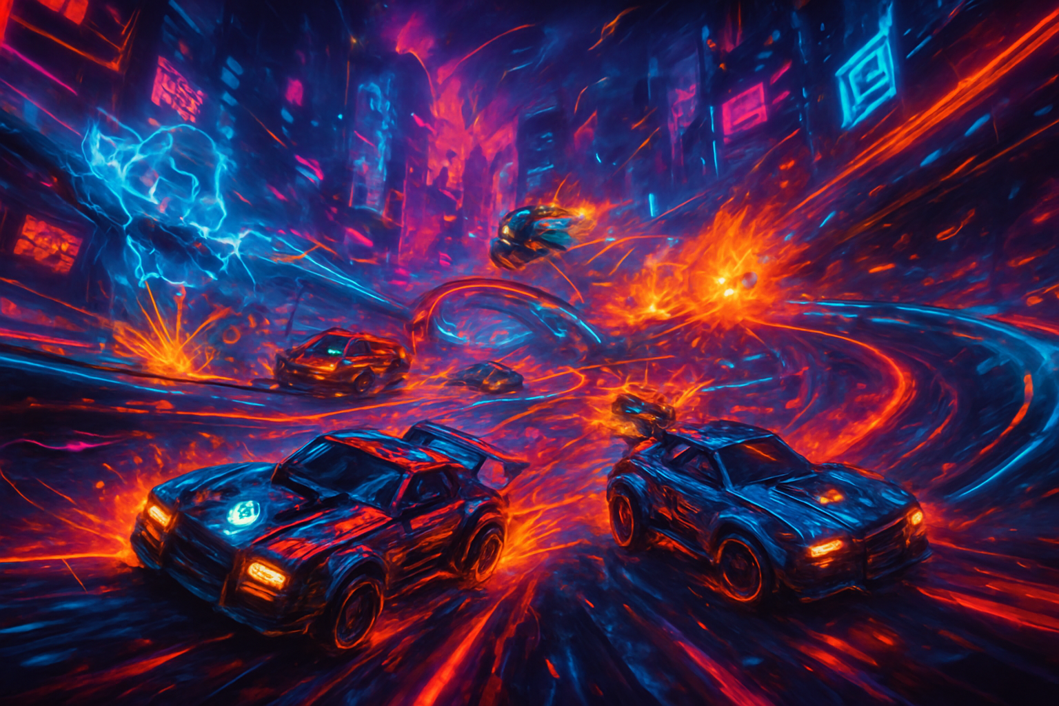 Neon Vortex Racers - 3D Racing by Jabali AI