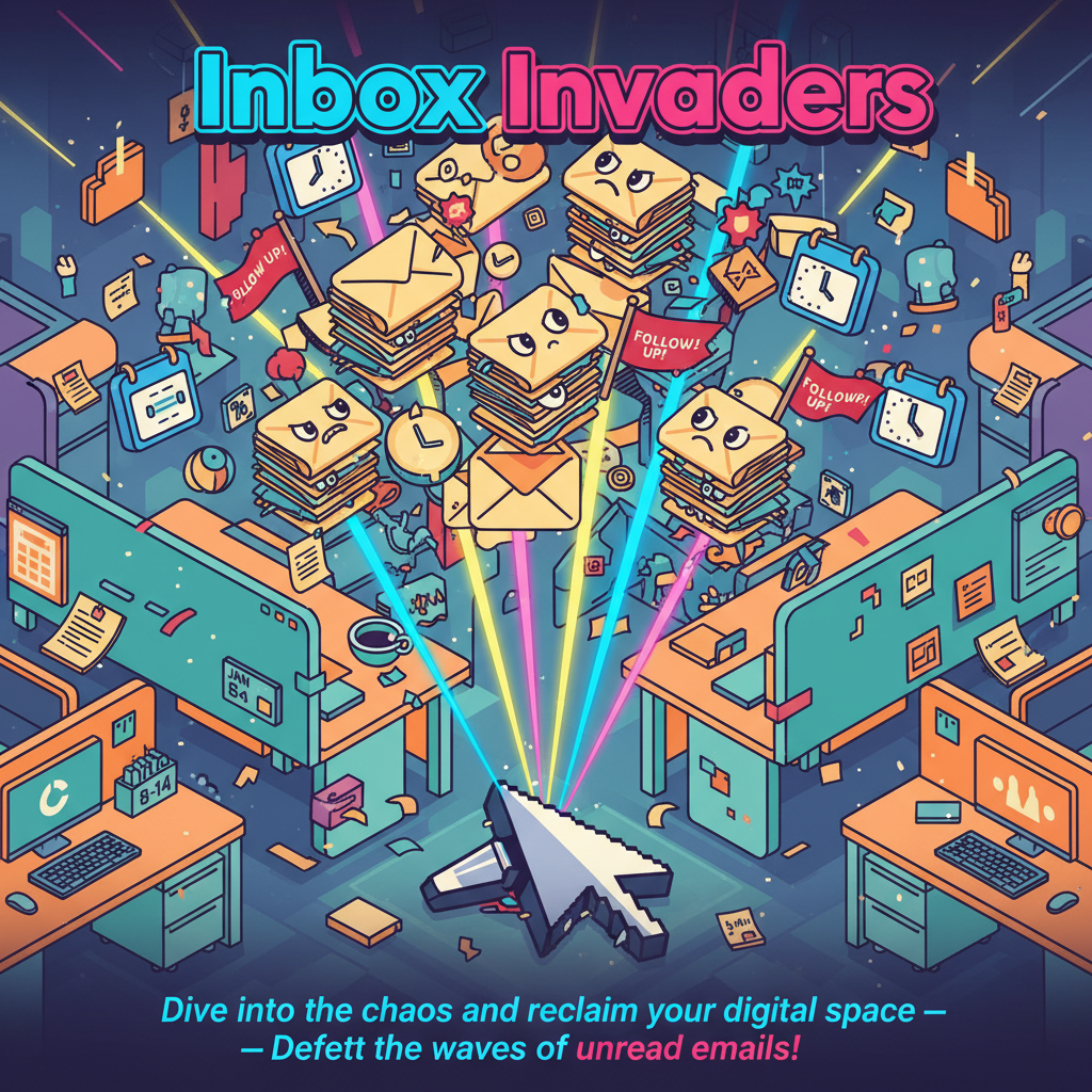 Inbox Invaders - Fixed Shooter Arcade by Jabali AI