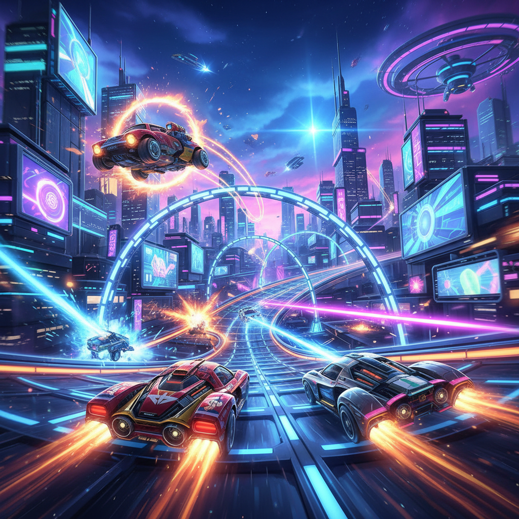 Neon Velocity: Combat Circuit - 3D Racing by Jabali AI