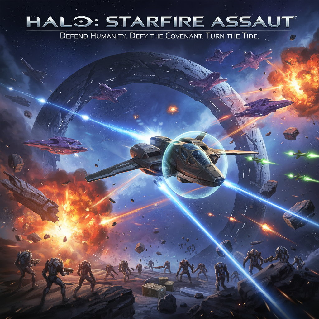 Halo: Starfire Assault - Fixed Shooter Arcade by Jabali AI