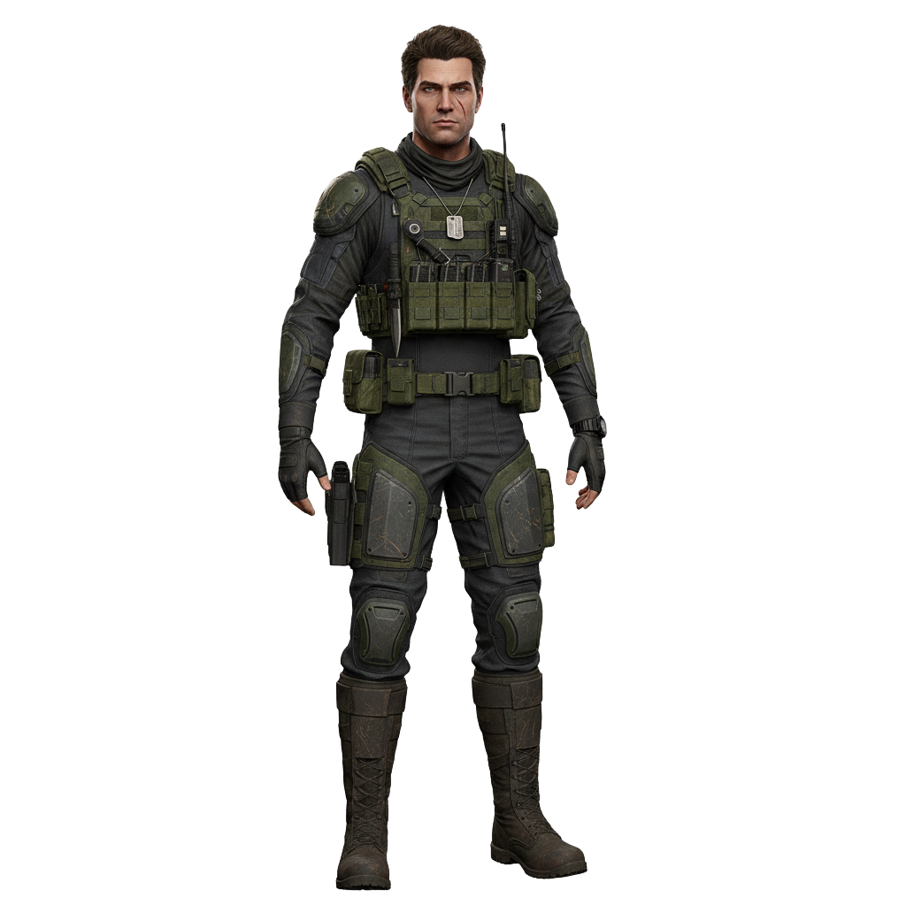 Captain Adrien Sable - Jabali AI Poster