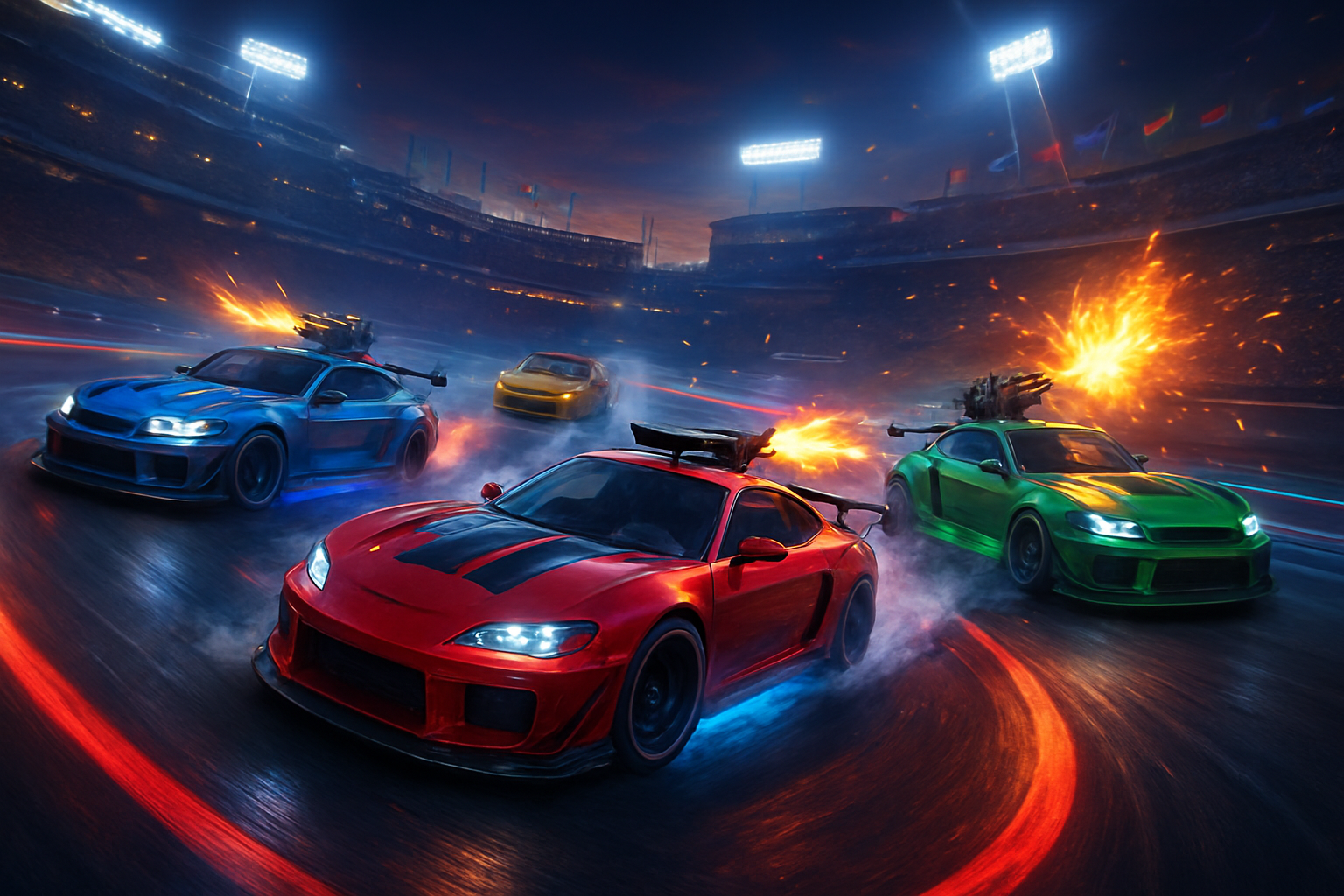 Neon Carnage Racers - 3D Racing by Jabali AI