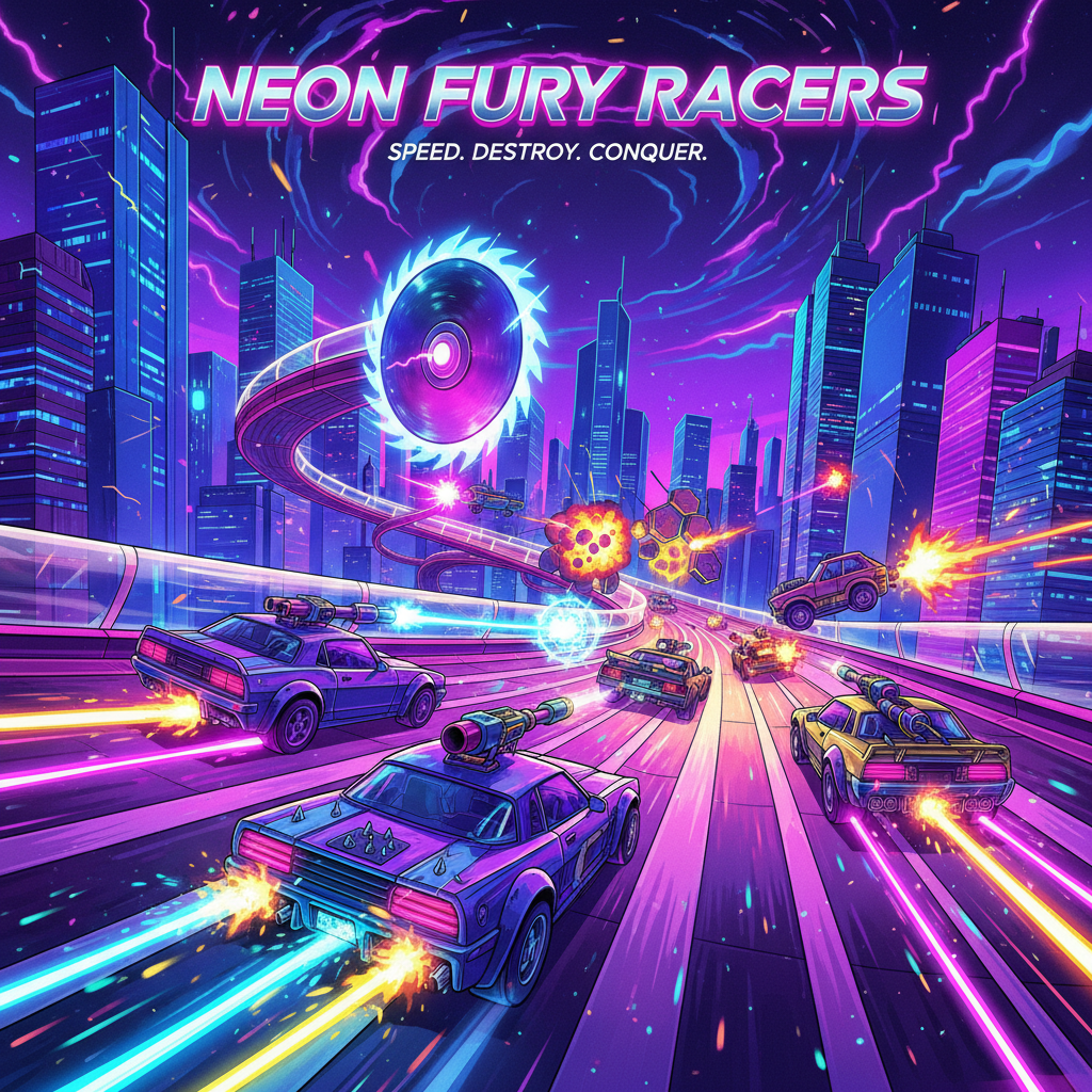 Neon Arena: Combat Racers - 3D Racing by Jabali AI