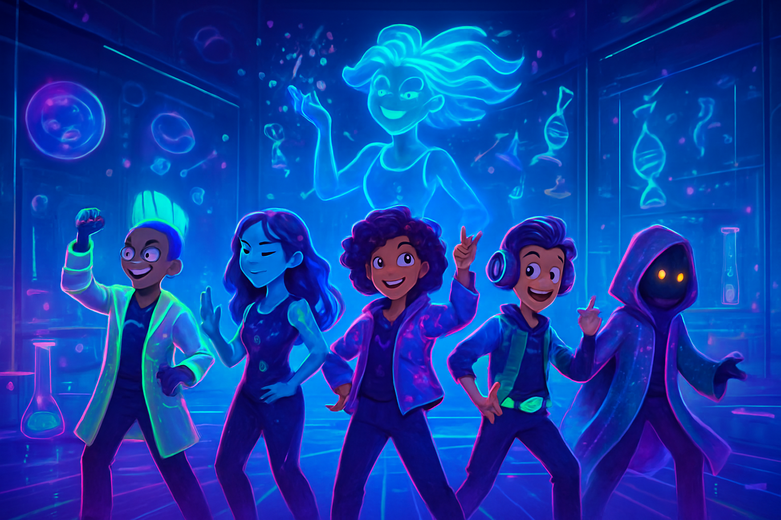 Neon Genome Showdown - Trivia Game by Jabali AI