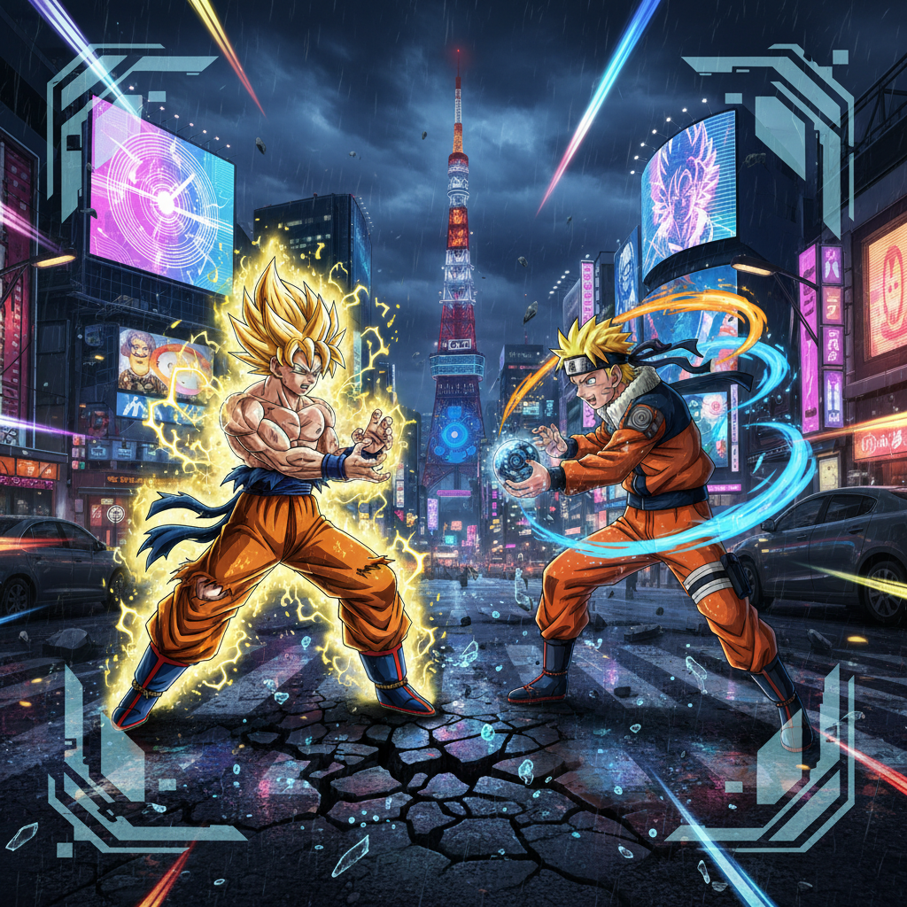 Neon Rift: Anime Convergence - Directional Shooter by Jabali AI