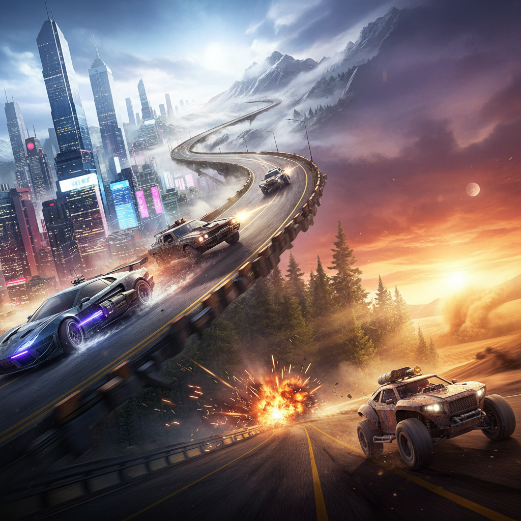 Overdrive: Combat Racing - 3D Racing by Jabali AI