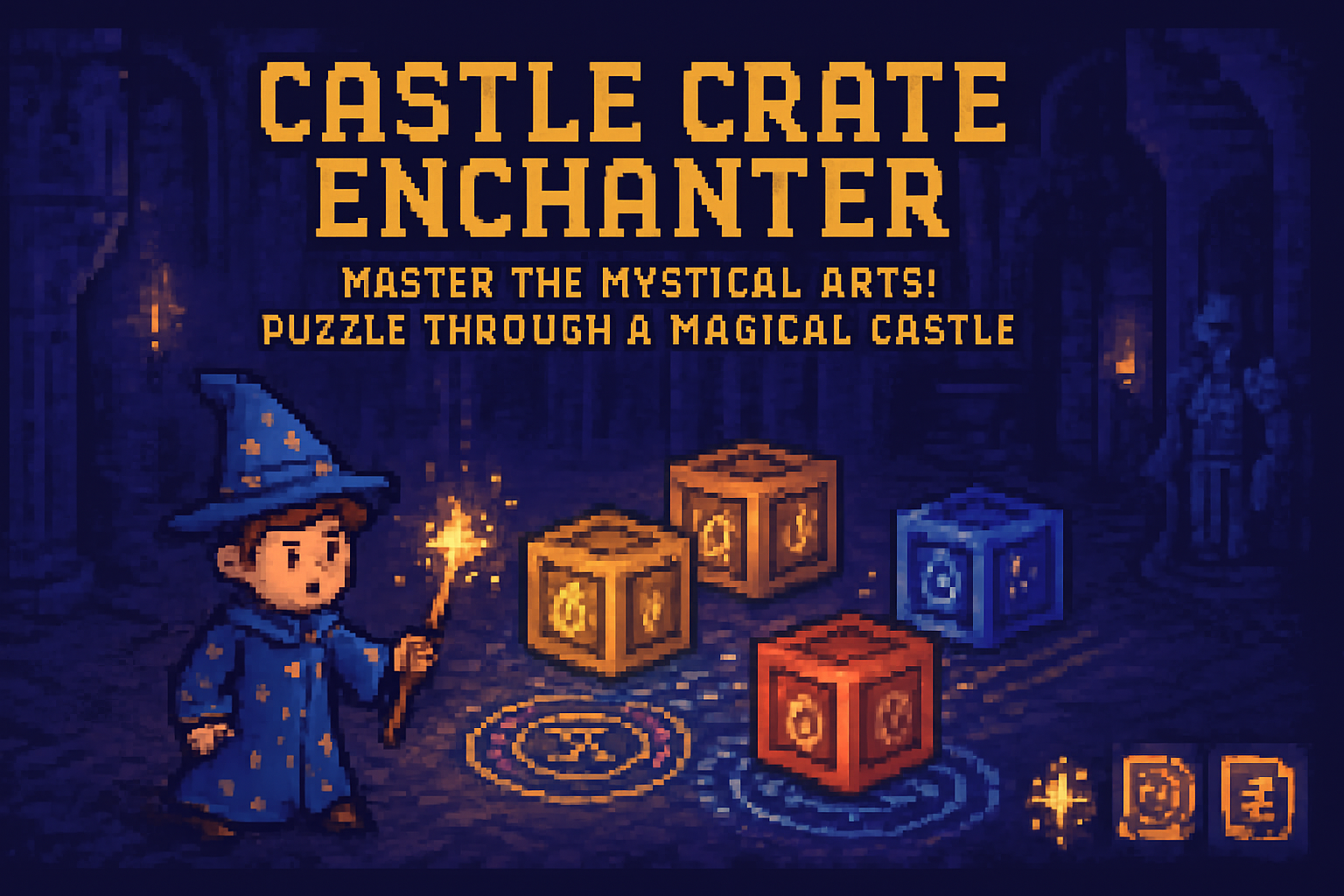 Castle Crate Enchanter - Grid-Based Puzzle by Jabali AI
