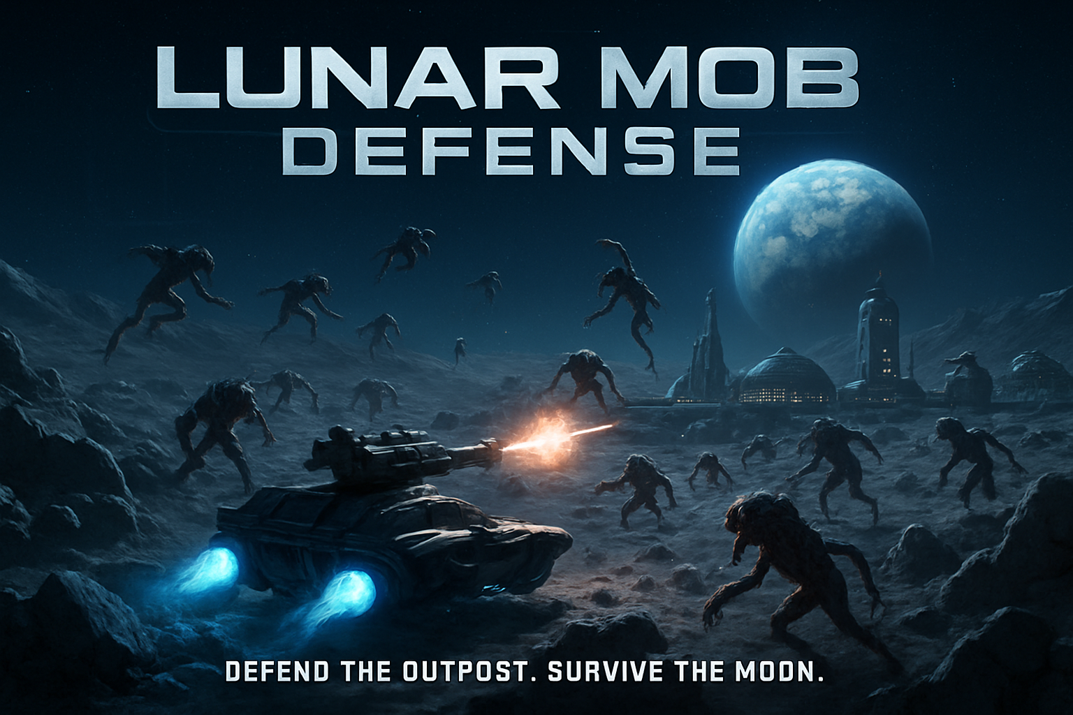 Lunar Mob Defense - Fixed Shooter Arcade by Jabali AI