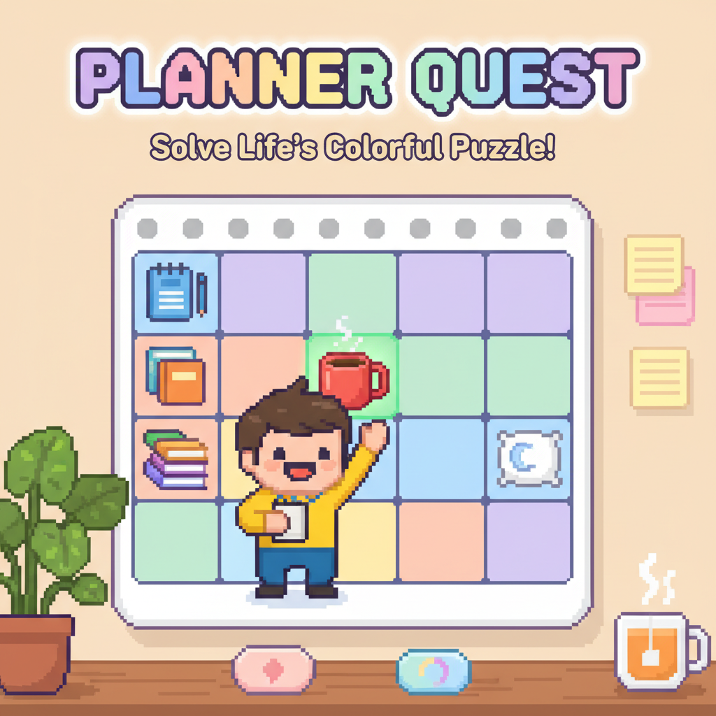 Planner Puzzler - Grid-Based Puzzle by Jabali AI