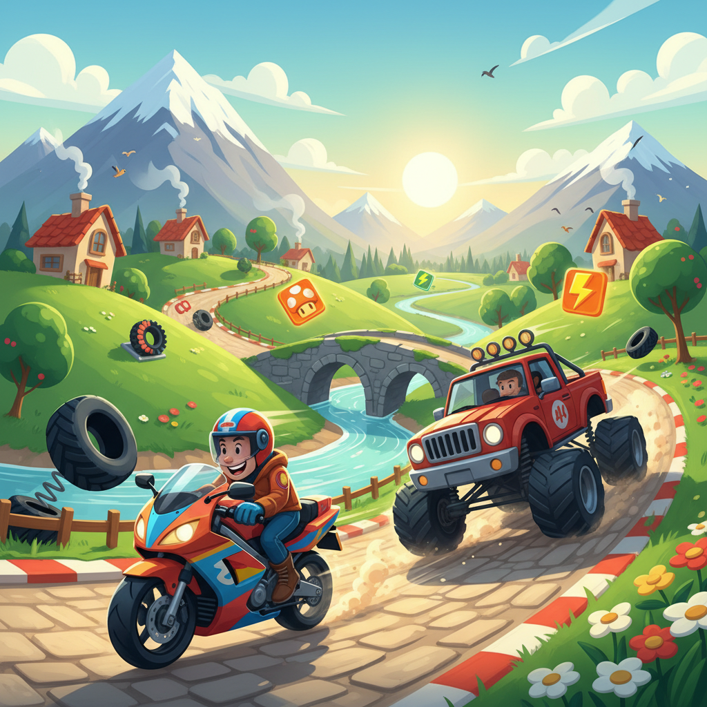 Village Rivals: Turbo Trails - 3D Racing by Jabali AI
