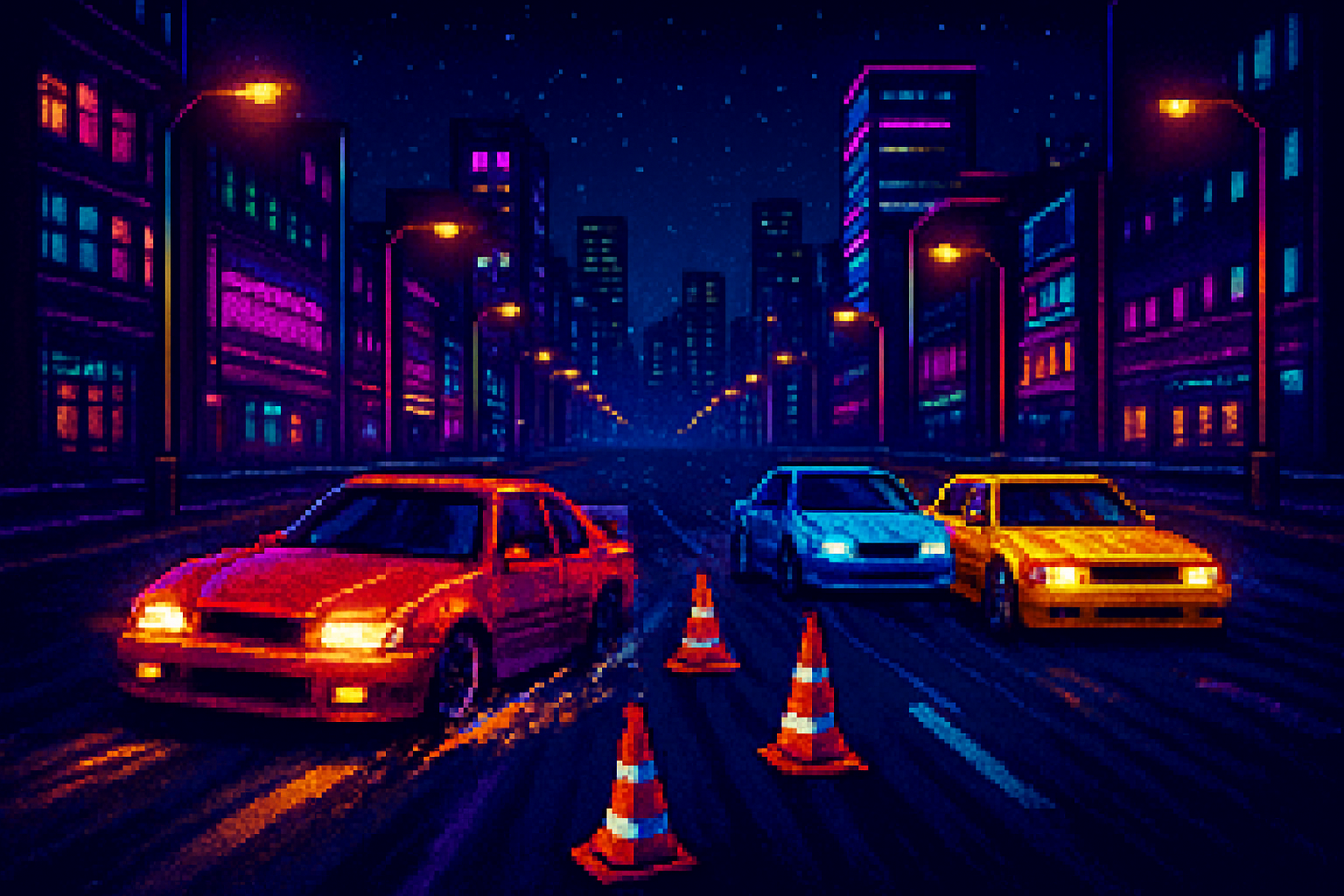 Night Drive Showdown - 3D Racing by Jabali AI