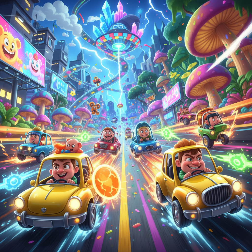 Turbo Toon Rivals - 3D Racing by Jabali AI