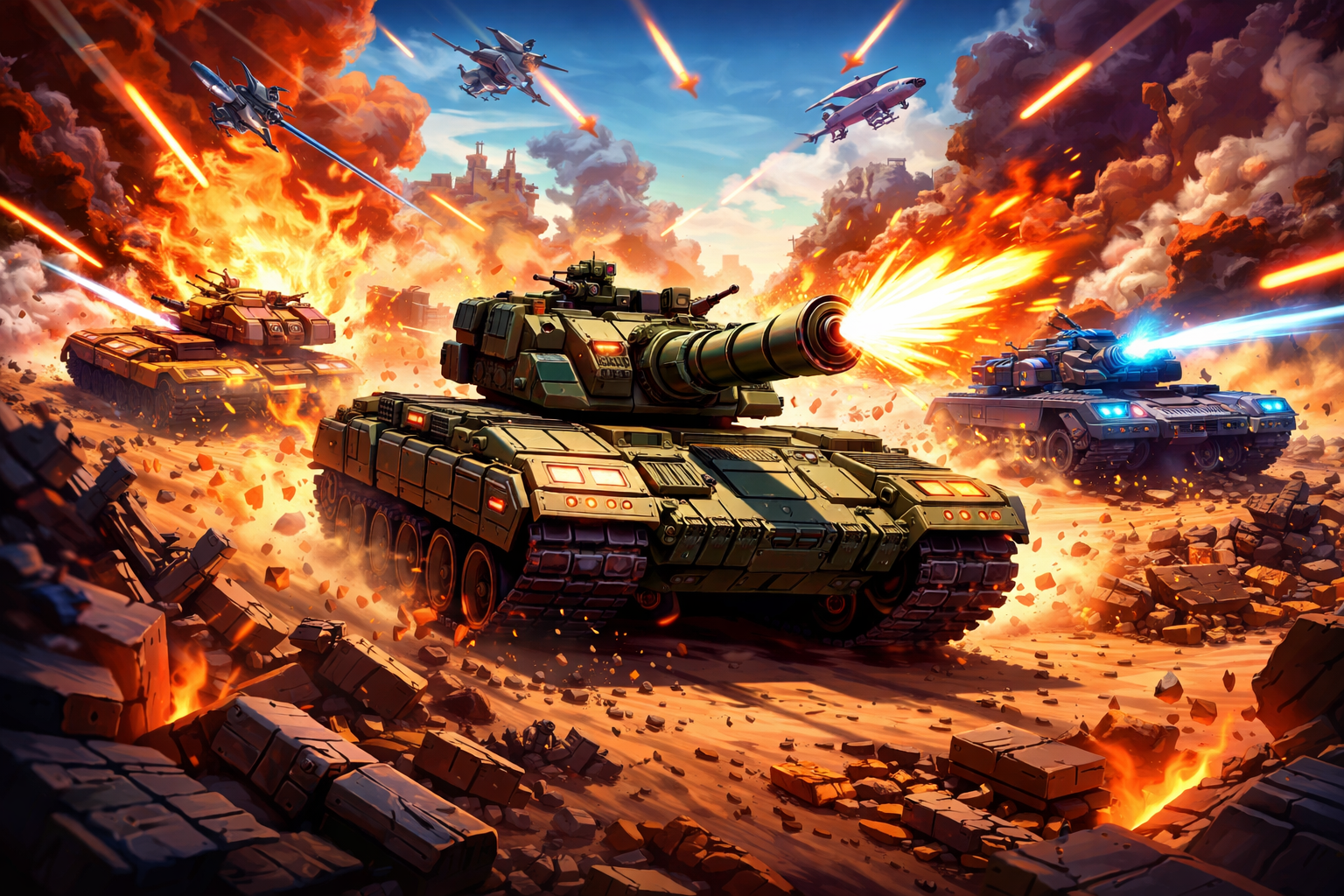Tank Tactics: Battle Royale - Instant game by Jabali AI