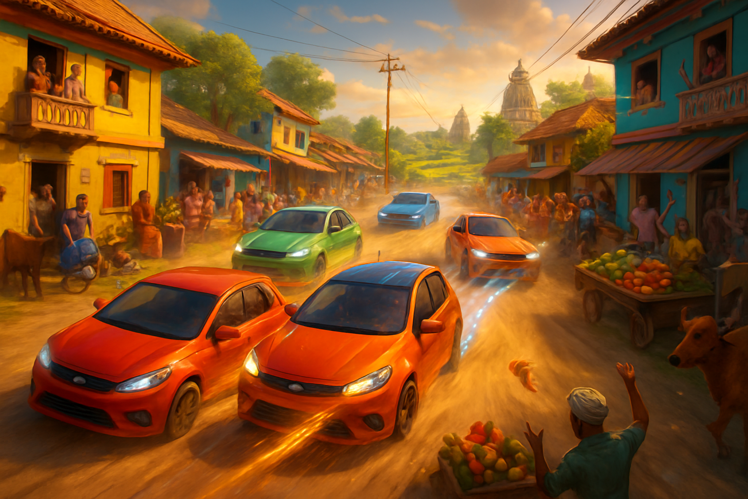 Village Road Rivals - 3D Racing by Jabali AI