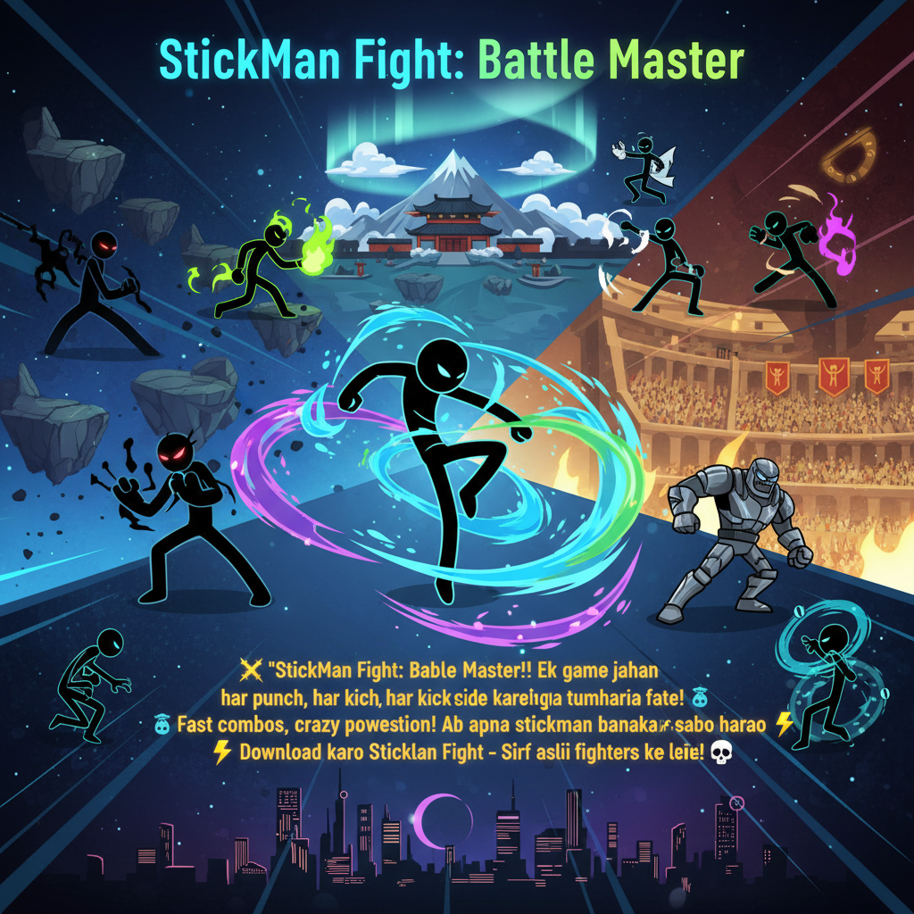 StickMan Fight: Battle Master - Maze Shooter Arcade by Jabali AI
