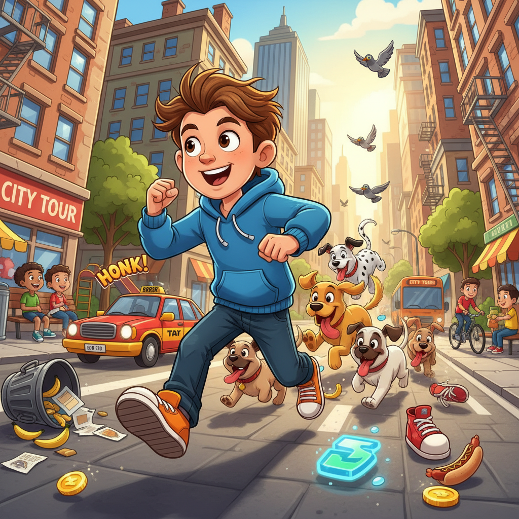 Dog Dash City Crossing Arcade By Jabali AI