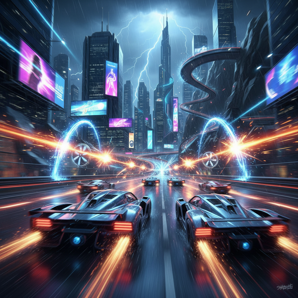 Turbo League: Combat Circuit - 3D Racing by Jabali AI