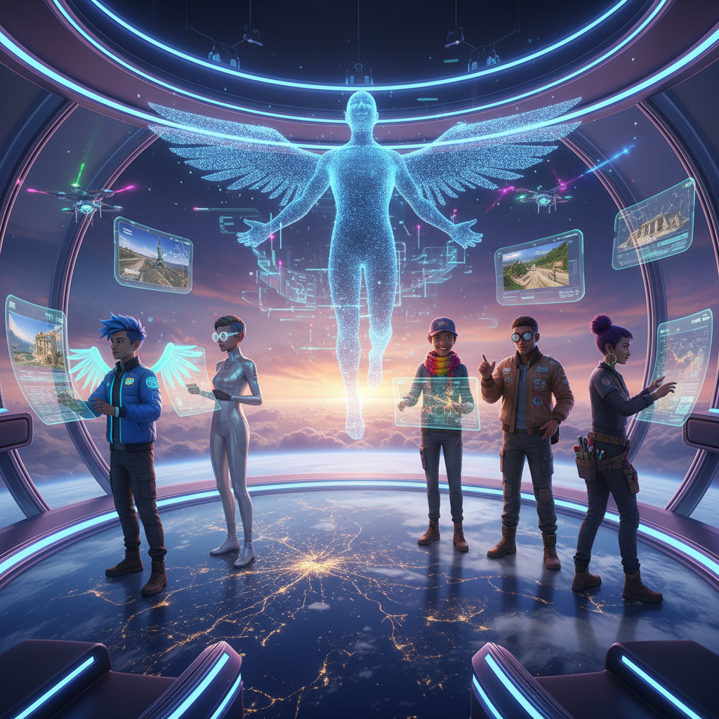 SkyQuest: Drone Trivia Odyssey - Jabali AI Poster