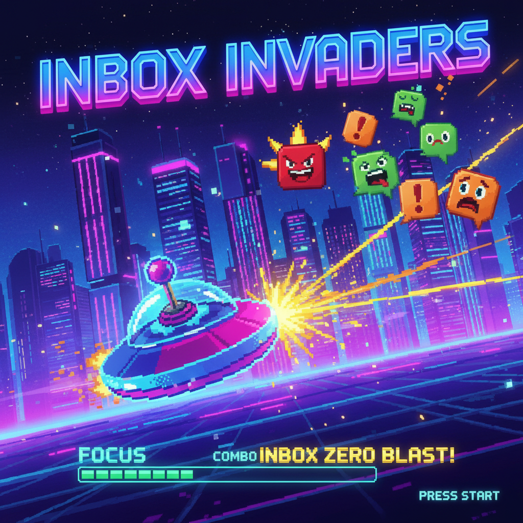 Inbox Invaders - Fixed Shooter Arcade by Jabali AI