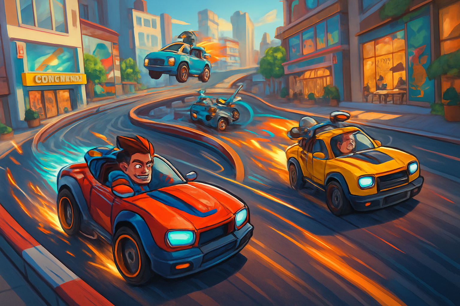 Turbo Rivals: Combat Circuit - 3D Racing by Jabali AI