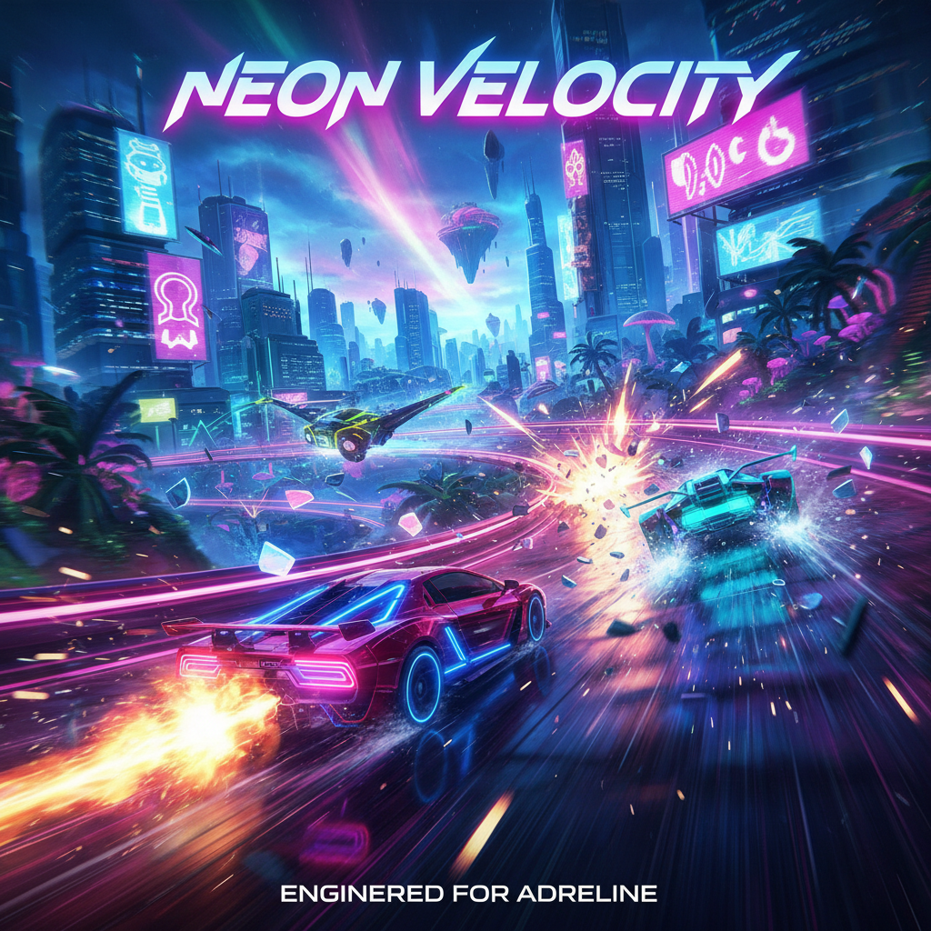 Neon Velocity: Turbo Combat - 3D Racing by Jabali AI