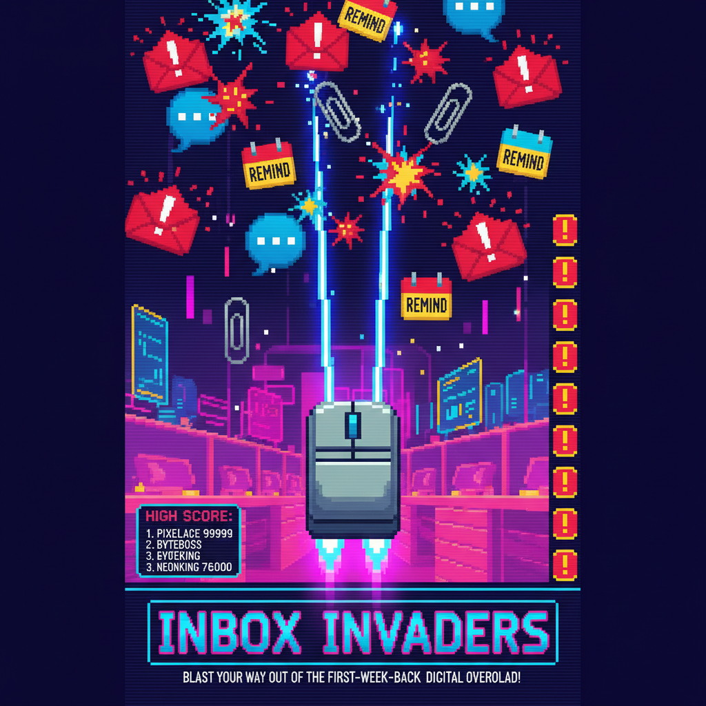 Inbox Invaders - Fixed Shooter Arcade by Jabali AI