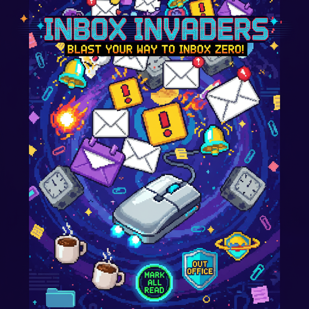 Inbox Invaders - Fixed Shooter Arcade by Jabali AI