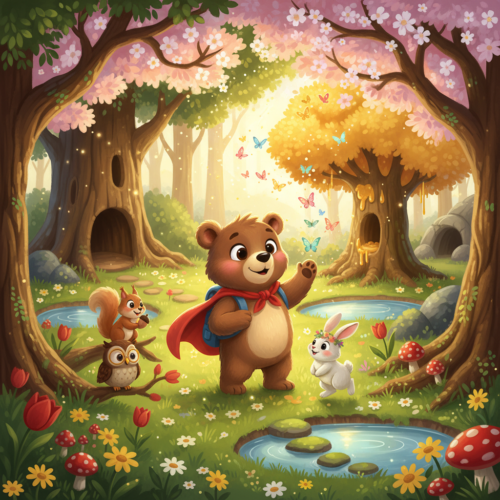 Super Bear Adventure: Blooming Grove - Adventure RPG by Jabali AI