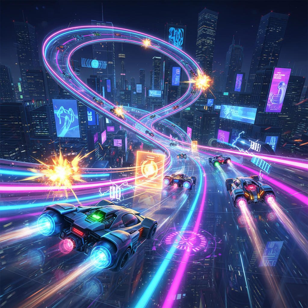 Neon Velocity: Combat Circuit - 3D Racing by Jabali AI