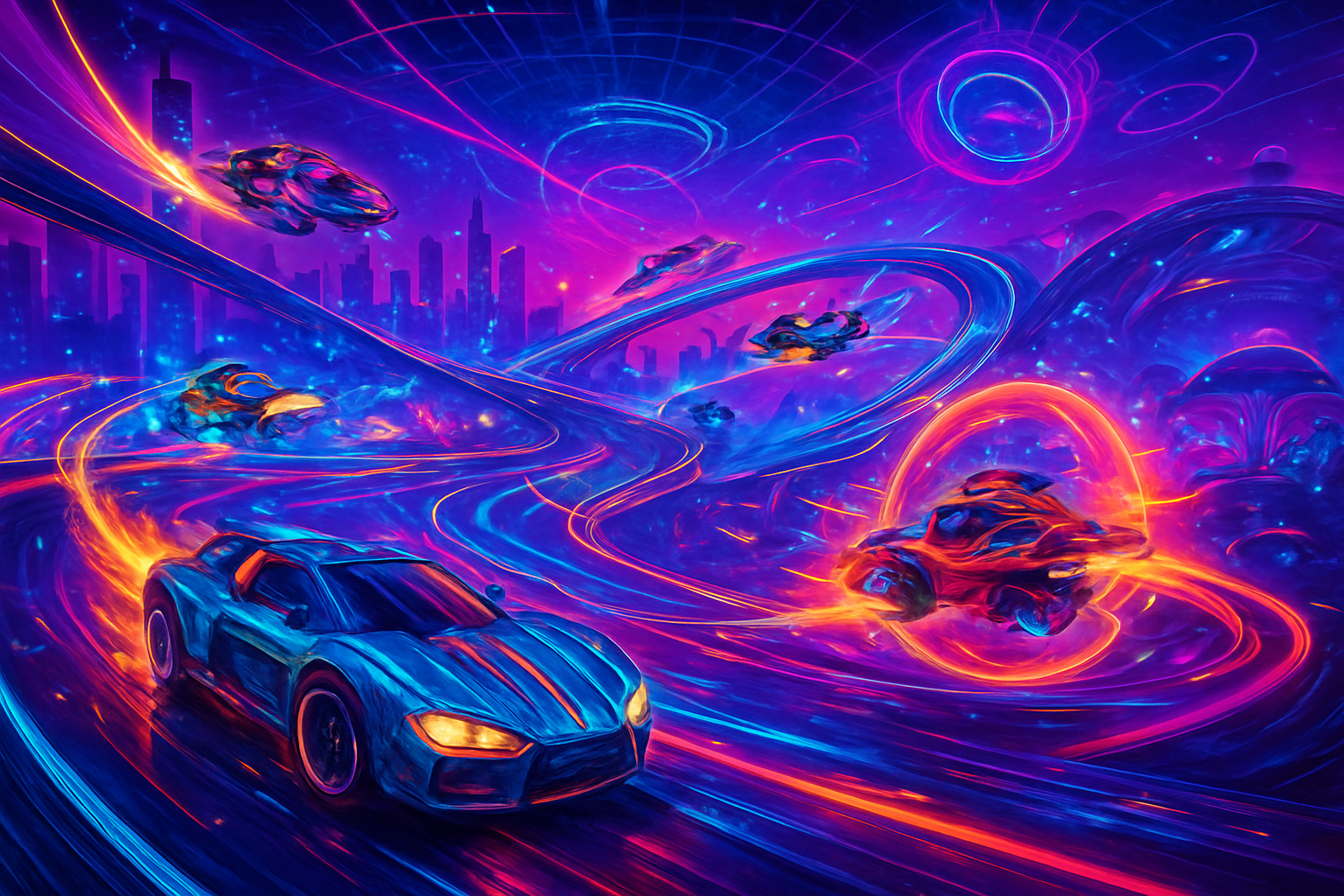 Neon Velocity: Combat Circuit - 3D Racing by Jabali AI