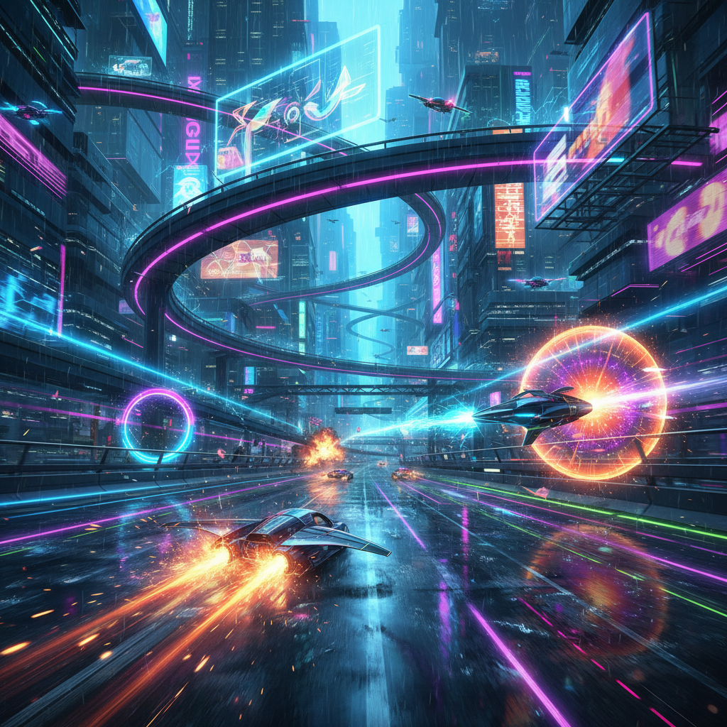 Neon Rivals: Velocity War - 3D Racing by Jabali AI