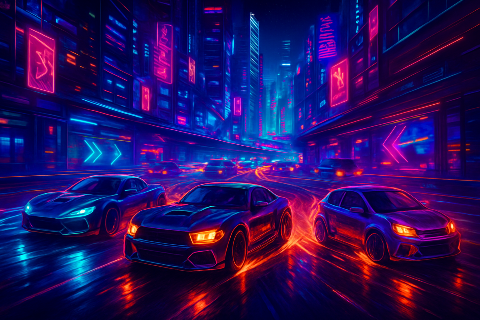 Neon Night Rivals - 3D Racing by Jabali AI
