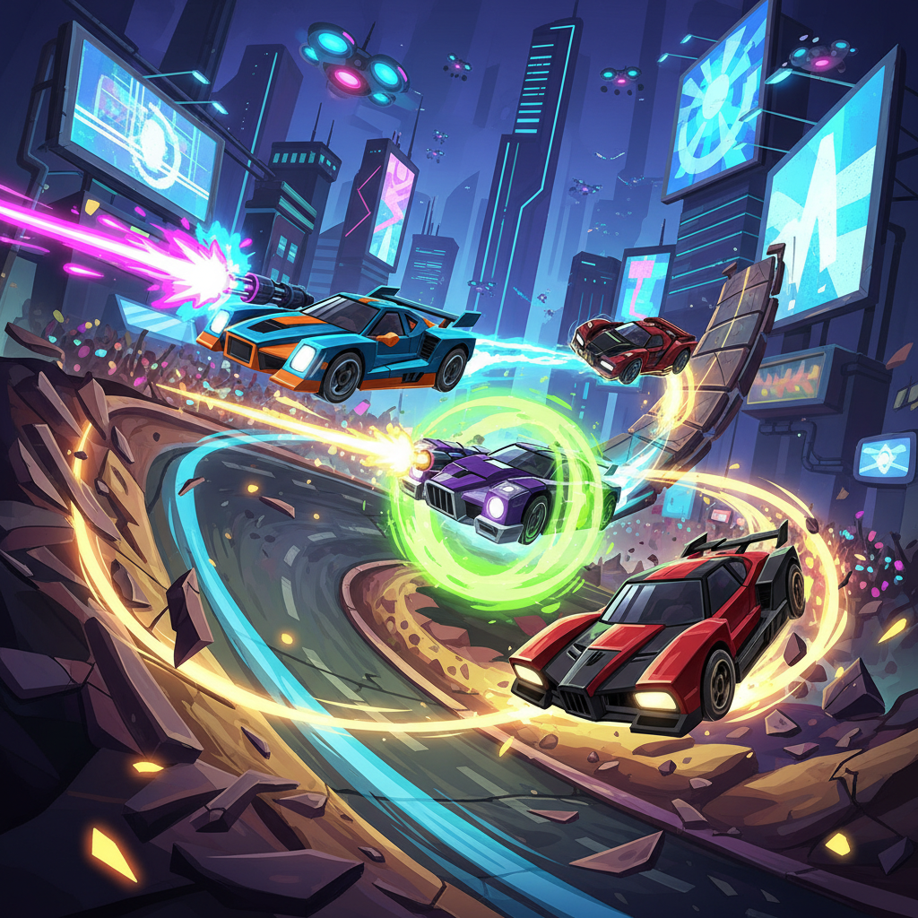 Neon Rival Rush - 3D Racing by Jabali AI